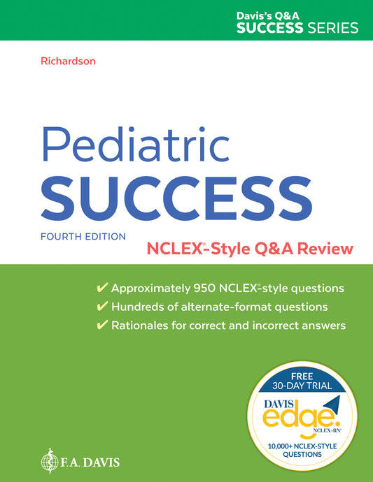 Book cover for Pediatric Success: Nclex(r)-Style Q&A Review