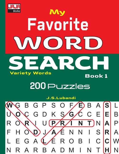 Book cover for My Favorite WORD SEARCH Book 1