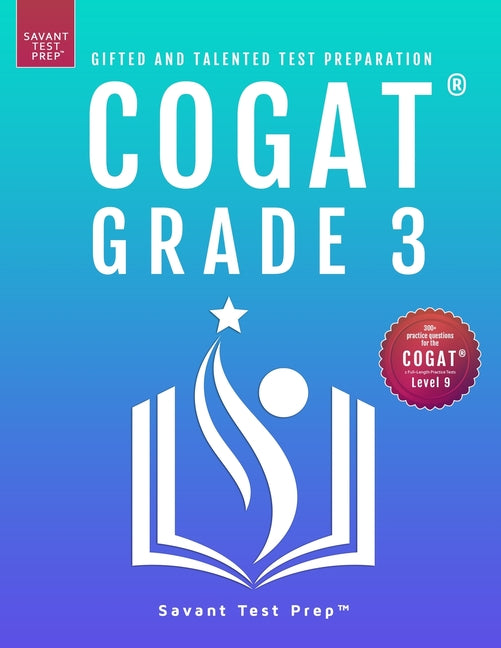 Book cover for COGAT Grade 3 Test Prep