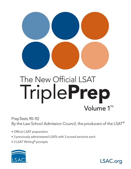 Book cover for The New Official LSAT Tripleprep Volume 1