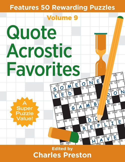 Book cover for Quote Acrostic Favorites: Features 50 Rewarding Puzzles