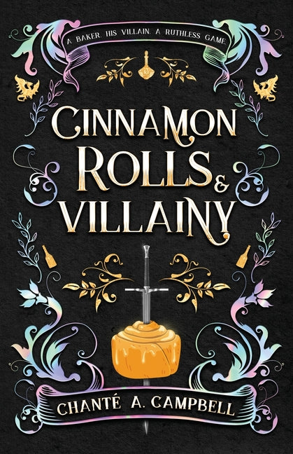 Book cover for Cinnamon Rolls and Villainy: An Enemies to Lovers Fantasy Romance