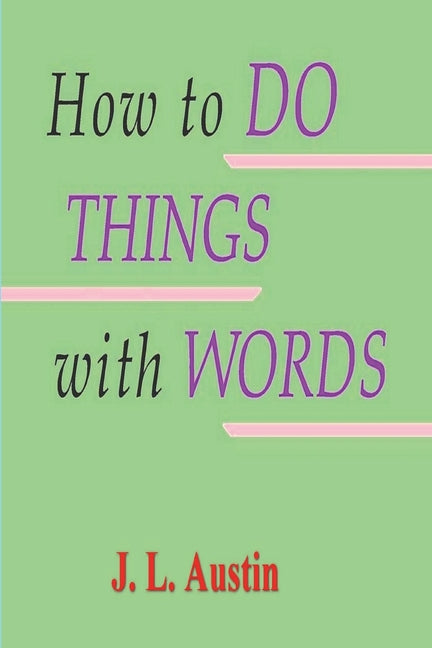 Book cover for How to Do Things with Words