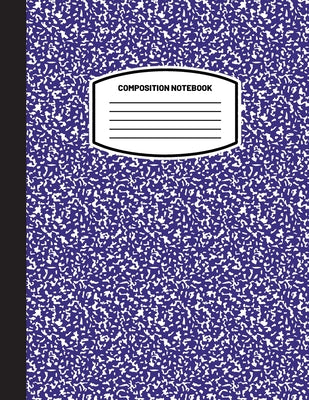 Book cover for Classic Composition Notebook: (8.5x11) Wide Ruled Lined Paper Notebook Journal (Navy Blue) (Notebook for Kids, Teens, Students, Adults) Back to Scho