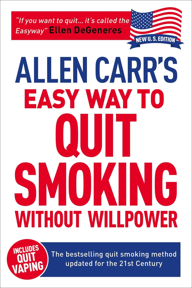 Book cover for Allen Carr's Easy Way to Quit Smoking Without Willpower - Includes Quit Vaping: The Best-Selling Quit Smoking Method Updated for the 21st Century
