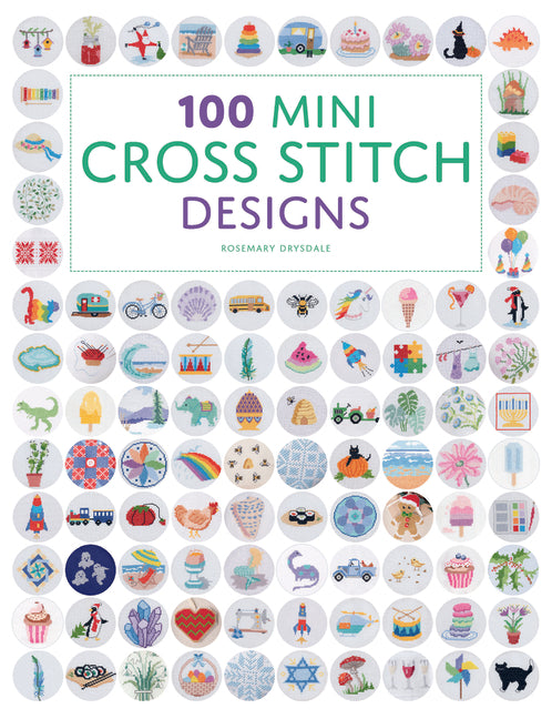 Book cover for 100 Mini Cross Stitch Designs