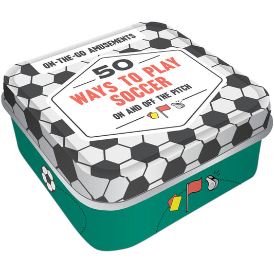 Book cover for On-The-Go Amusements: 50 Ways to Play Soccer: On and Off the Pitch
