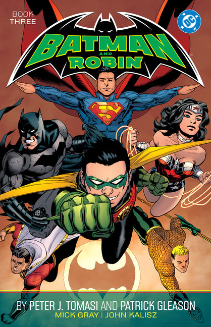 Book cover for Batman and Robin by Peter J. Tomasi and Patrick Gleason Book Three
