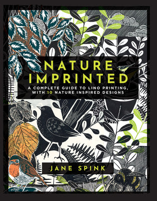 Book cover for Nature Imprinted: A Complete Guide to Lino Printing, with 10 Nature Inspired Designs