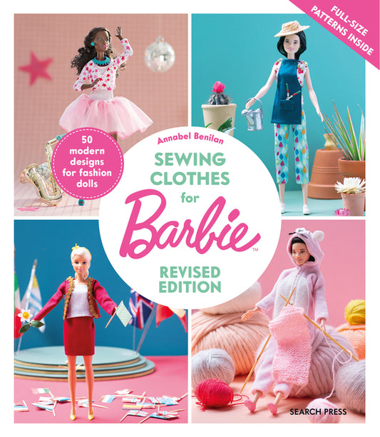 Book cover for Sewing Clothes for Barbie: 50 Modern Designs for Fashion Dolls