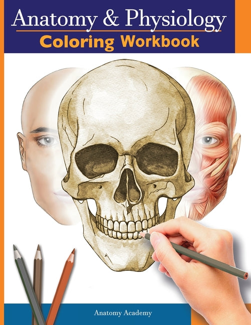 Book cover for Anatomy and Physiology Coloring Workbook: The Essential College Level Study Guide Perfect Gift for Medical School Students, Nurses and Anyone Interest