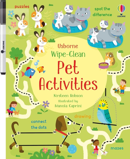 Book cover for Wipe-Clean Pet Activities
