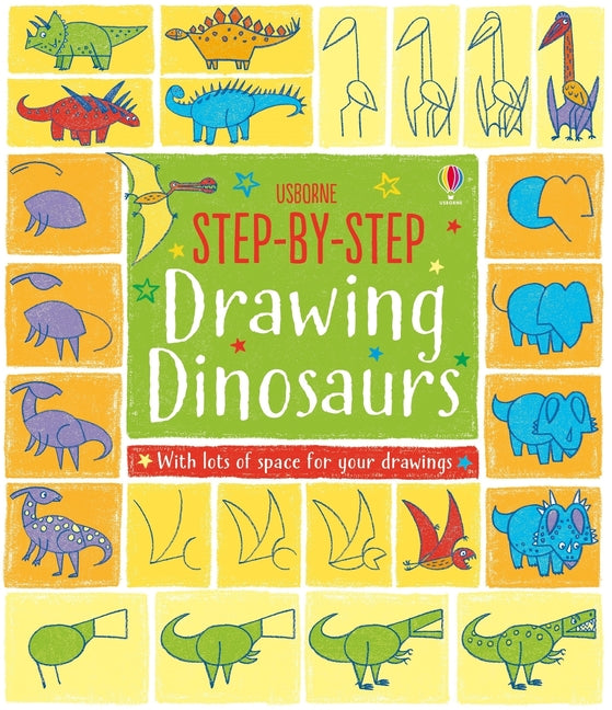 Book cover for Step-By-Step Drawing Dinosaurs