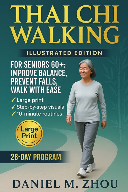 Book cover for Thai Chi Walking: For Seniors Over 60 - Easy At Home Exercises to Improve Balance, Prevent Falls and Walk with Confidence