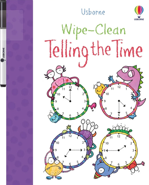 Book cover for Wipe-Clean Telling the Time