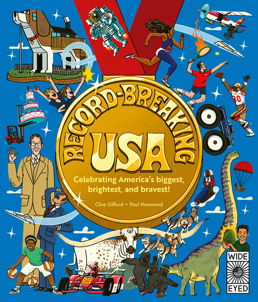 Book cover for Record-Breaking USA: Celebrating America's Biggest, Brightest, and Bravest!