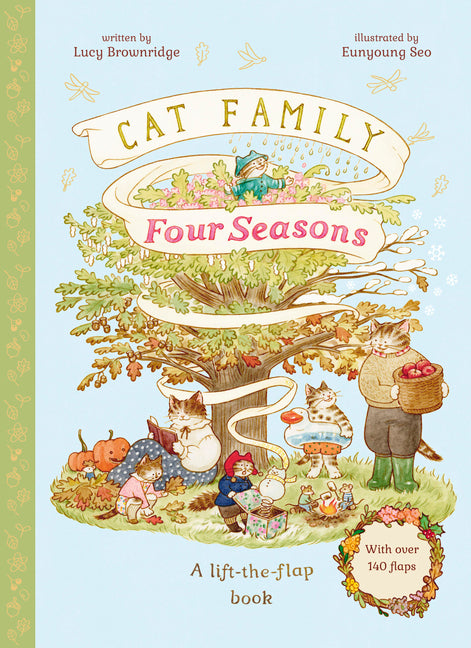 Book cover for Cat Family Four Seasons: A Lift-The-Flap Book (with Over 140 Flaps)