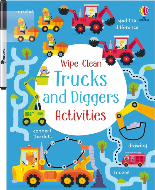Book cover for Wipe-Clean Trucks and Diggers Activities