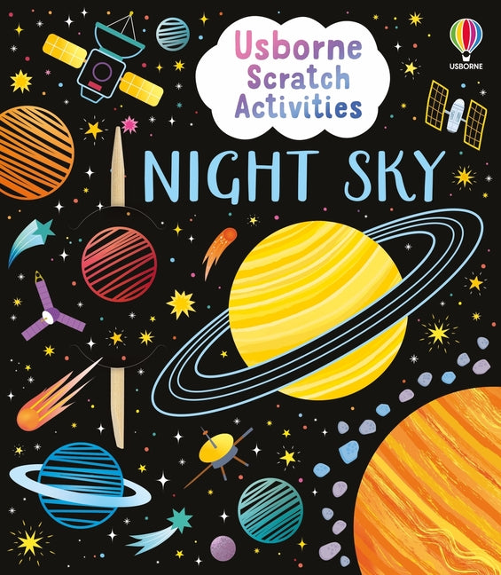 Book cover for Usborne Scratch Activities Night Sky