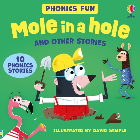 Book cover for Usborne Phonics - Mole in a Hole and Other Stories