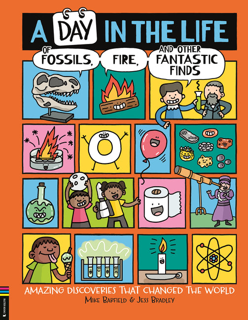 Book cover for Day in the Life of Fossils, Fire and Other Fantastic Finds: Amazing Discoveries That Changed the World