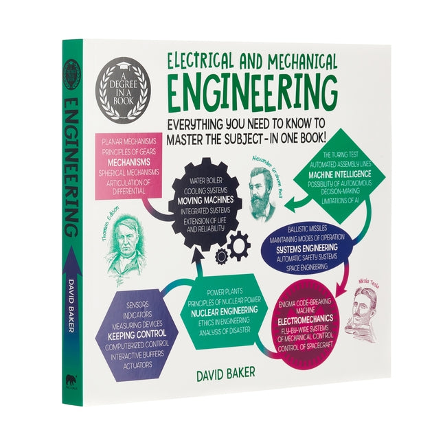 Book cover for A Degree in a Book: Electrical and Mechanical Engineering: Everything You Need to Know to Master the Subject - In One Book!