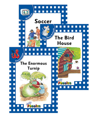 Book cover for Jolly Phonics Readers, Complete Set Level 4: In Print Letters (American English Edition)