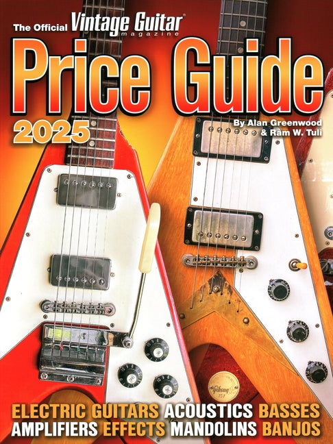 Book cover for Official Vintage Guitar Magazine Price Guide 2025