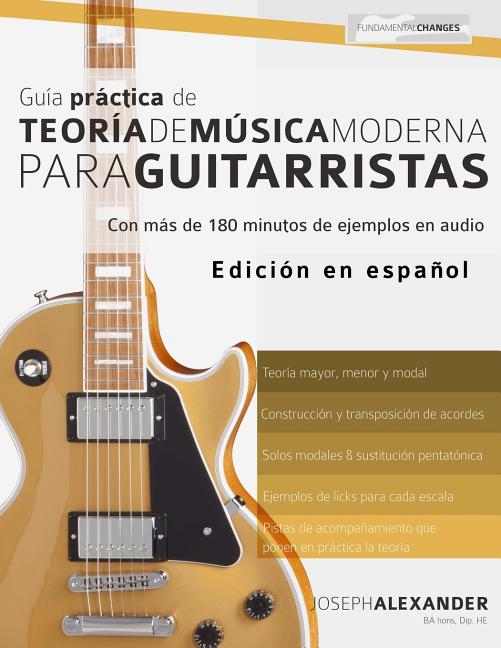 Book cover for Guía práctica de teoría de música moderna para guitarristas