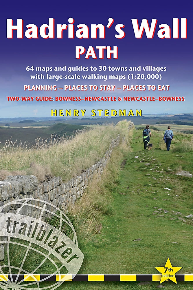 Book cover for Hadrian's Wall Path: British Walking Guide: Two-Way: Bowness-Newcastle-Bowness - 64 Large-Scale Walking Maps (1:20,000) & Guides to 30 Town
