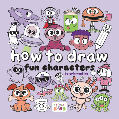 Book cover for How to Draw Fun Characters: By Erin Hunting