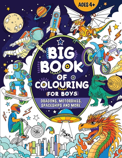 Book cover for Big Book of Colouring for Boys: For Children Ages 4+