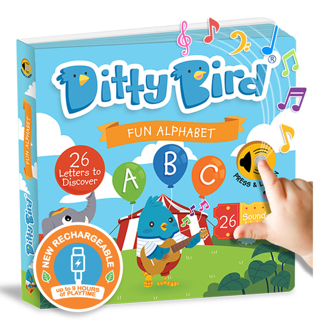 Book cover for Ditty Bird ABC Fun Alphabet Interactive Sound Book for Toddlers 1- 3 Musical Books for Preschoolers Early Learning Toy