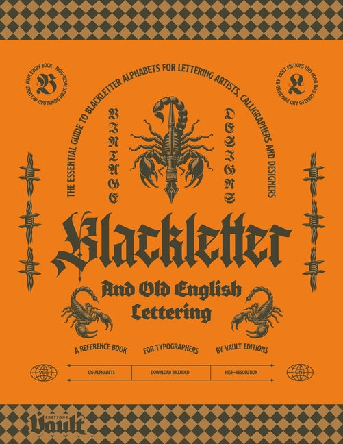 Book cover for Blackletter and Old English Lettering Reference Book