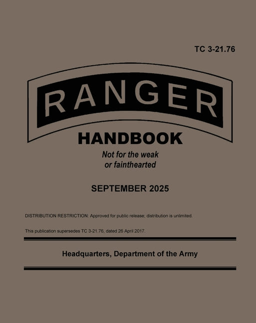 Book cover for TC 3-21.76 Ranger Handbook September 2025