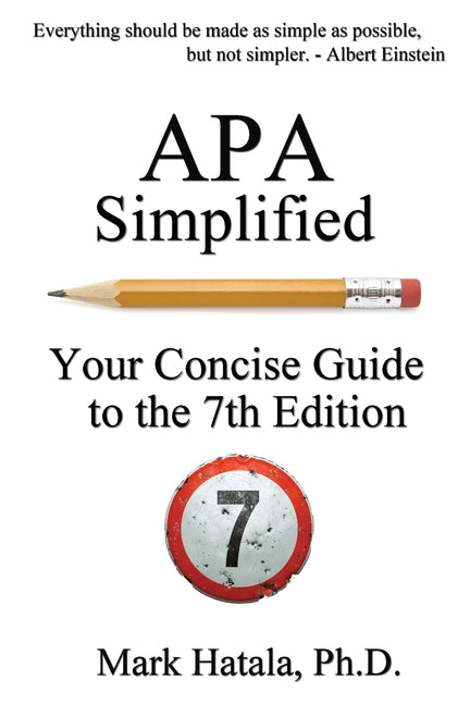 Book cover for APA Simplified: Your Concise Guide to the 7th Edition