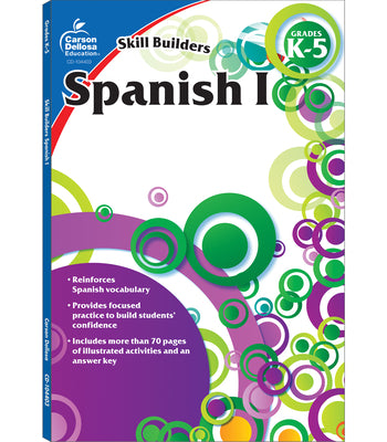 Book cover for Spanish I, Grades K - 5 (Skill Builders), Grades K - 5