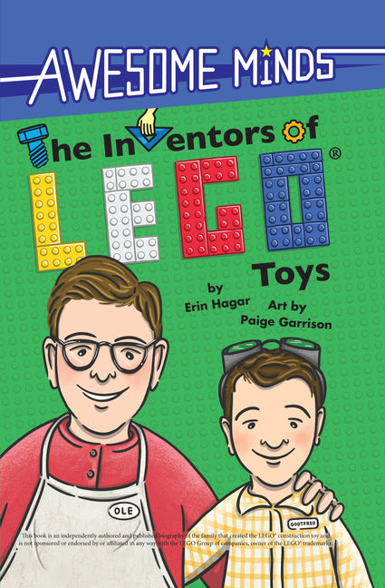 Book cover for Awesome Minds: The Inventors of Lego(r) Toys: An Entertaining History about the Creation of Lego Toys. Educational and Entertaining.