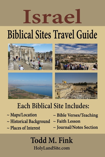 Book cover for Israel Biblical Sites Travel Guide