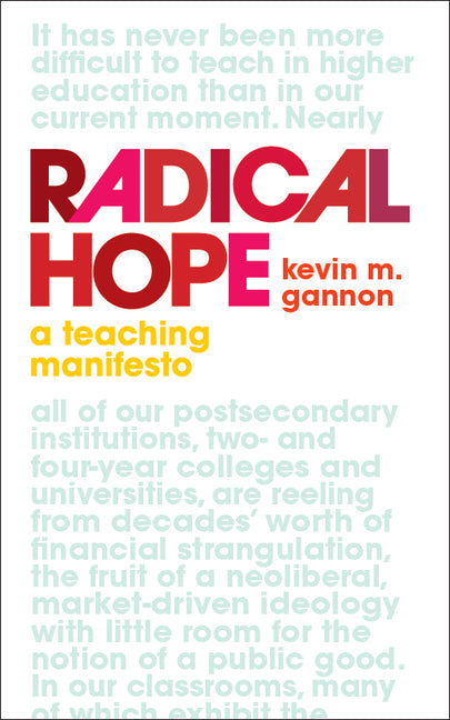 Book cover for Radical Hope: A Teaching Manifesto