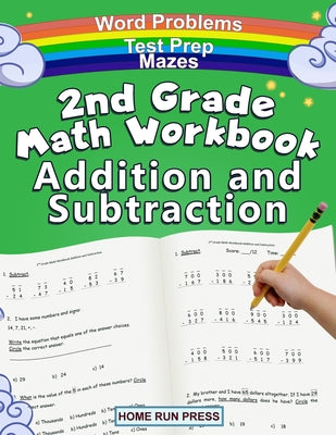 Book cover for 2nd Grade Math Workbook Addition and Subtraction: Second Grade Workbook, Timed Tests, Ages 4 to 8 Years