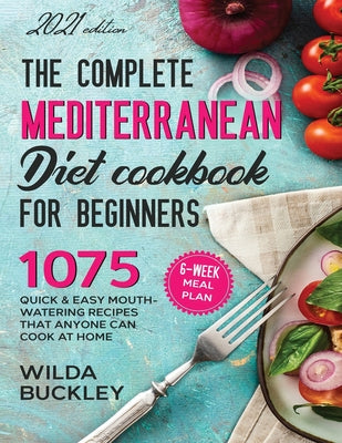 Book cover for The Super Easy Mediterranean Diet Cookbook for Beginners