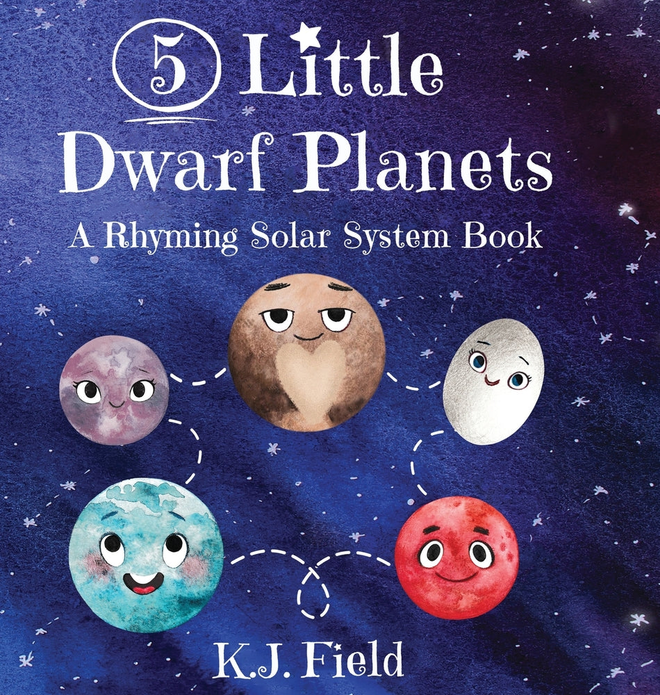 Book cover for 5 Little Dwarf Planets: A Rhyming Solar System Book