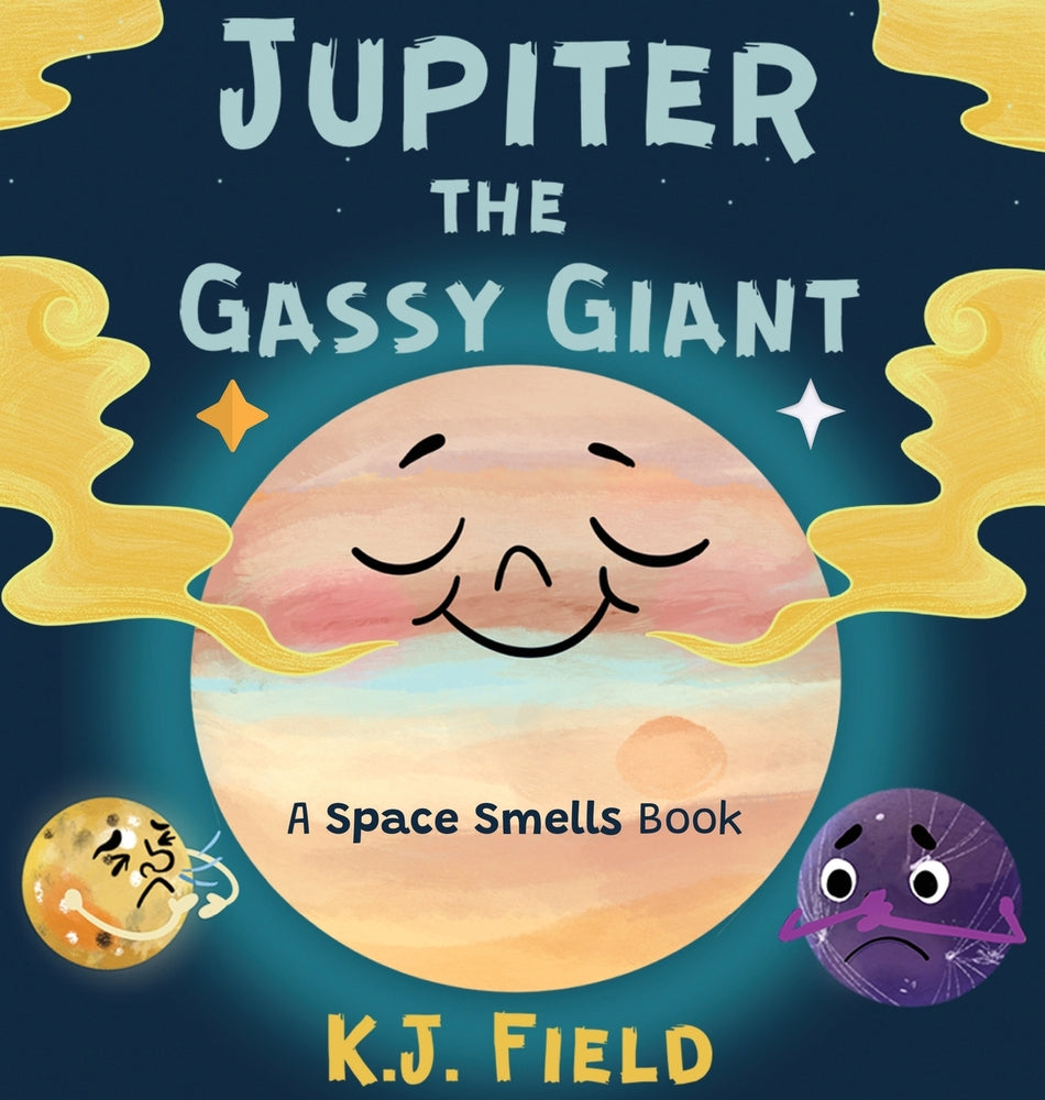 Book cover for Jupiter the Gassy Giant: A Funny Solar System Book for Kids about the Chemistry of Planet Jupiter