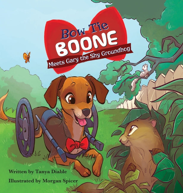 Book cover for Bow Tie Boone Meets Gary the Shy Groundhog