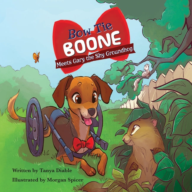 Book cover for Bow Tie Boone Meets Gary the Shy Groundhog
