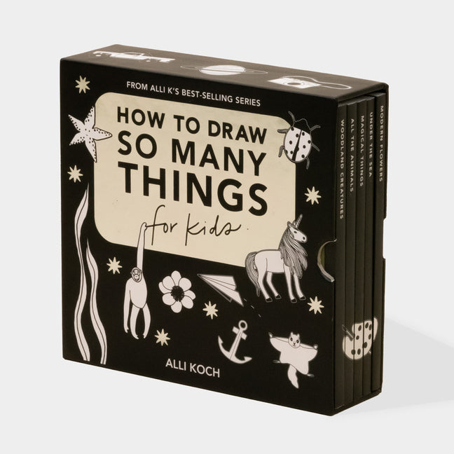 Book cover for So Many Things: A Box Set of 5 How-To-Draw Books for Kids