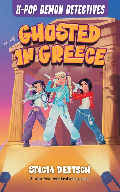 Book cover for Ghosted in Greece: Mystery Stories for K-Pop Fans (Book 2)