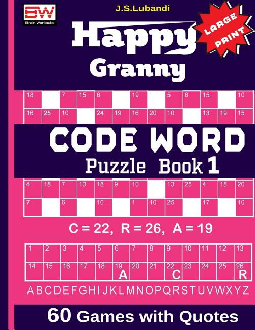Book cover for Happy Granny (CODE WORD) Puzzle Book