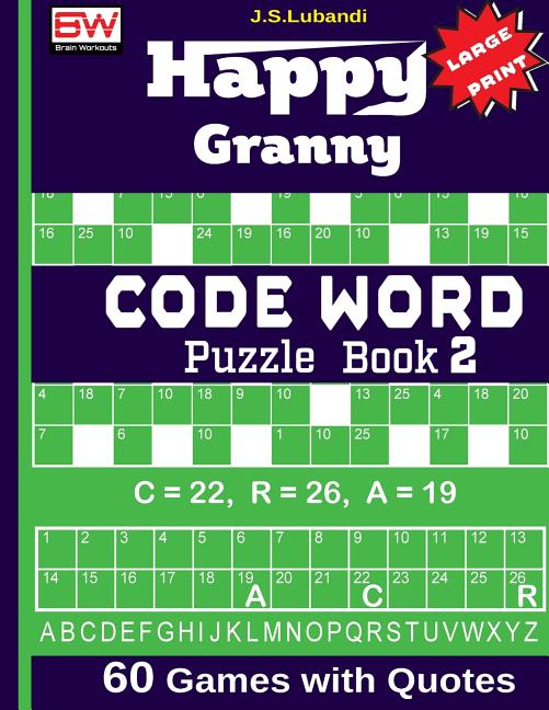 Book cover for Happy Granny (CODE WORD) Puzzle Book
